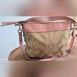 Coach Pink and Tan Women's Bag
